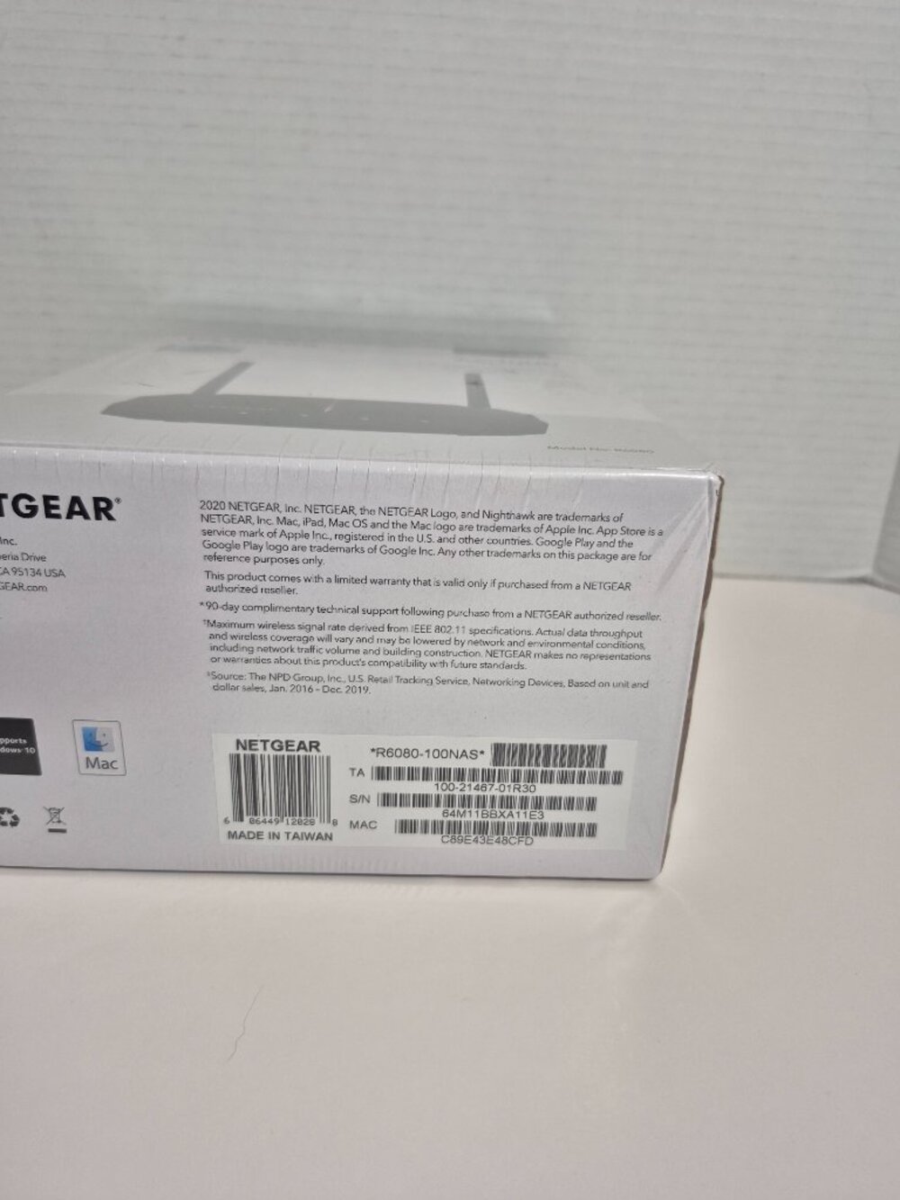 NetGear AC1000 WiFi Router Model R6080 1000Mbps Long Range NEW FACTORY SEALED - Picture 7 of 10